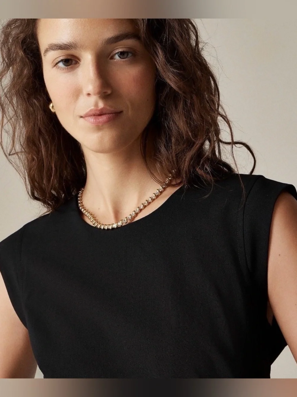 J.Crew New Resume Dress Italian Wool Blend Black Size 14 business casual office